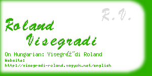 roland visegradi business card